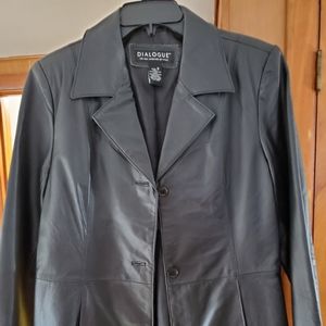 Leather coat